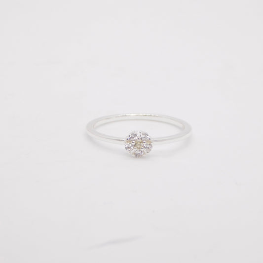 Anello Daisy ARGENTO trasparente (PREORDINE)