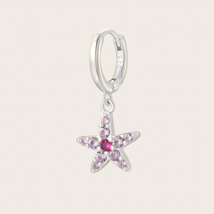 Hoops Wavy Argento Fucsia
