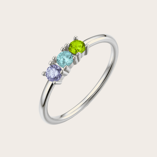 Anello Dreamy ARGENTO celeste, lilla, verde