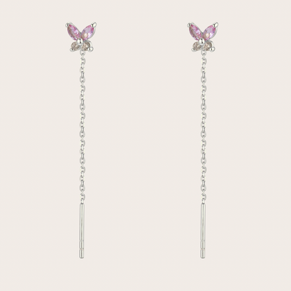 Orecchini Catenina Fairy ARGENTO rosa e rame
