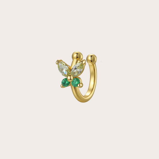 Ear cuff Fairy ORO verde