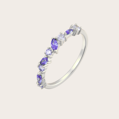 Anello Sparkle ARGENTO Lilla