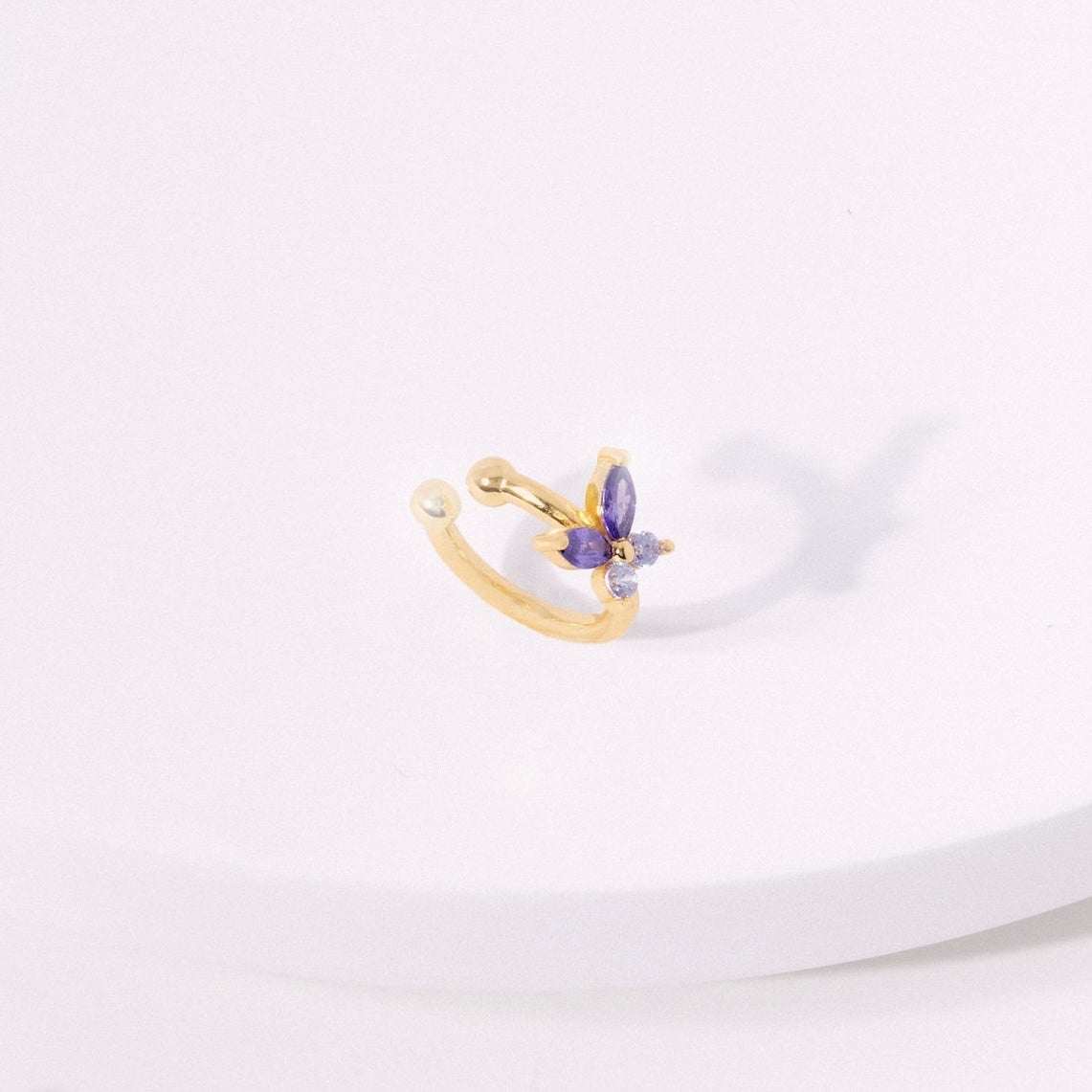 Ear cuff Fairy ORO viola