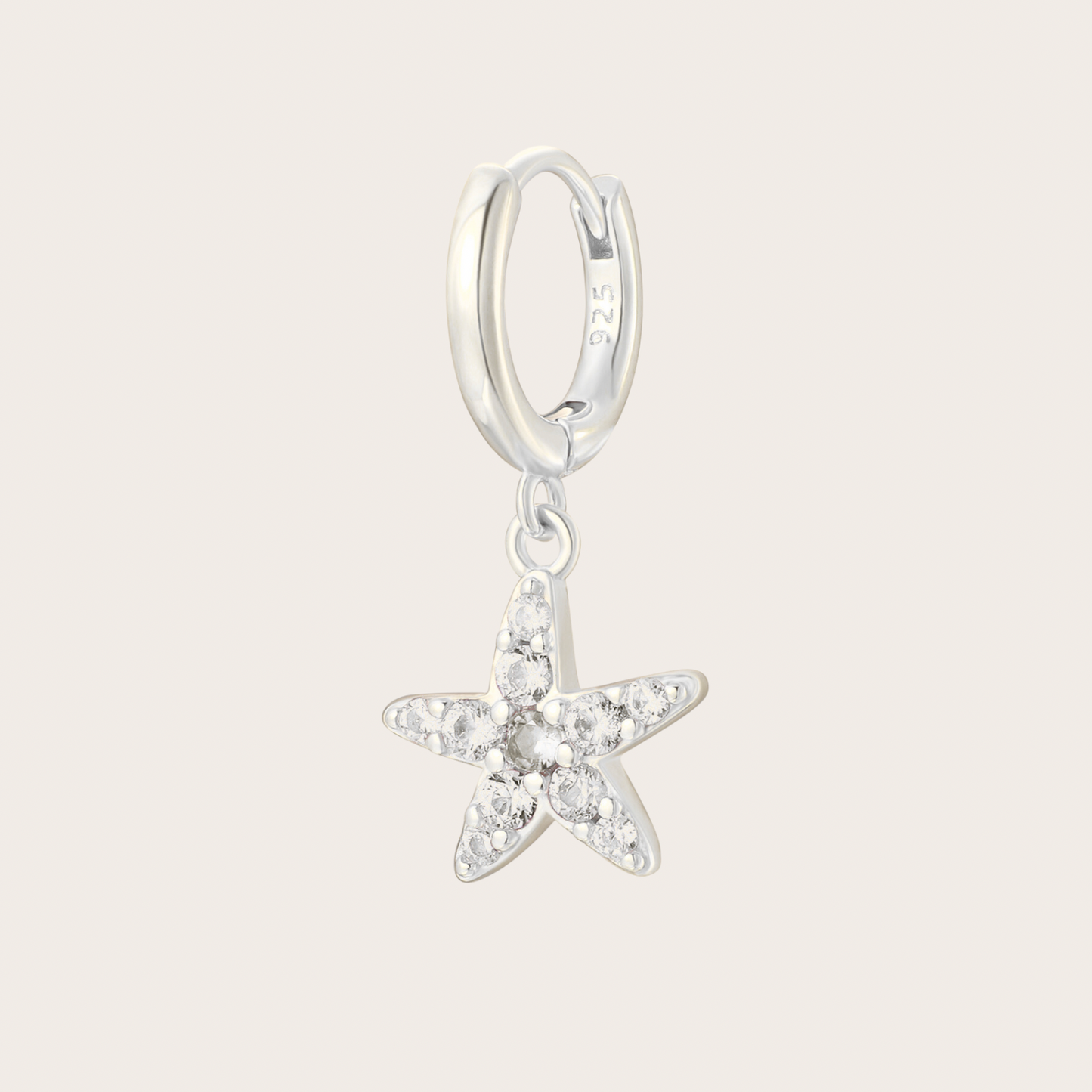 Hoops Wavy Argento Trasparenti