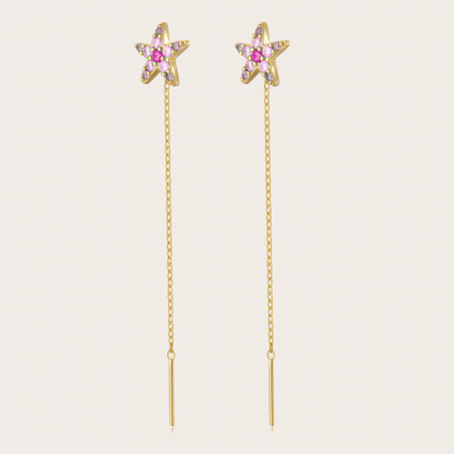 Orecchini Catenina Wavy Oro Rosa