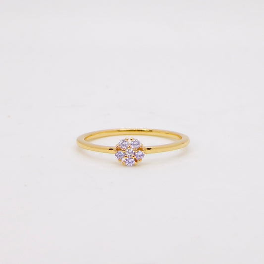 Anello Daisy ORO lilla (PREORDINE)