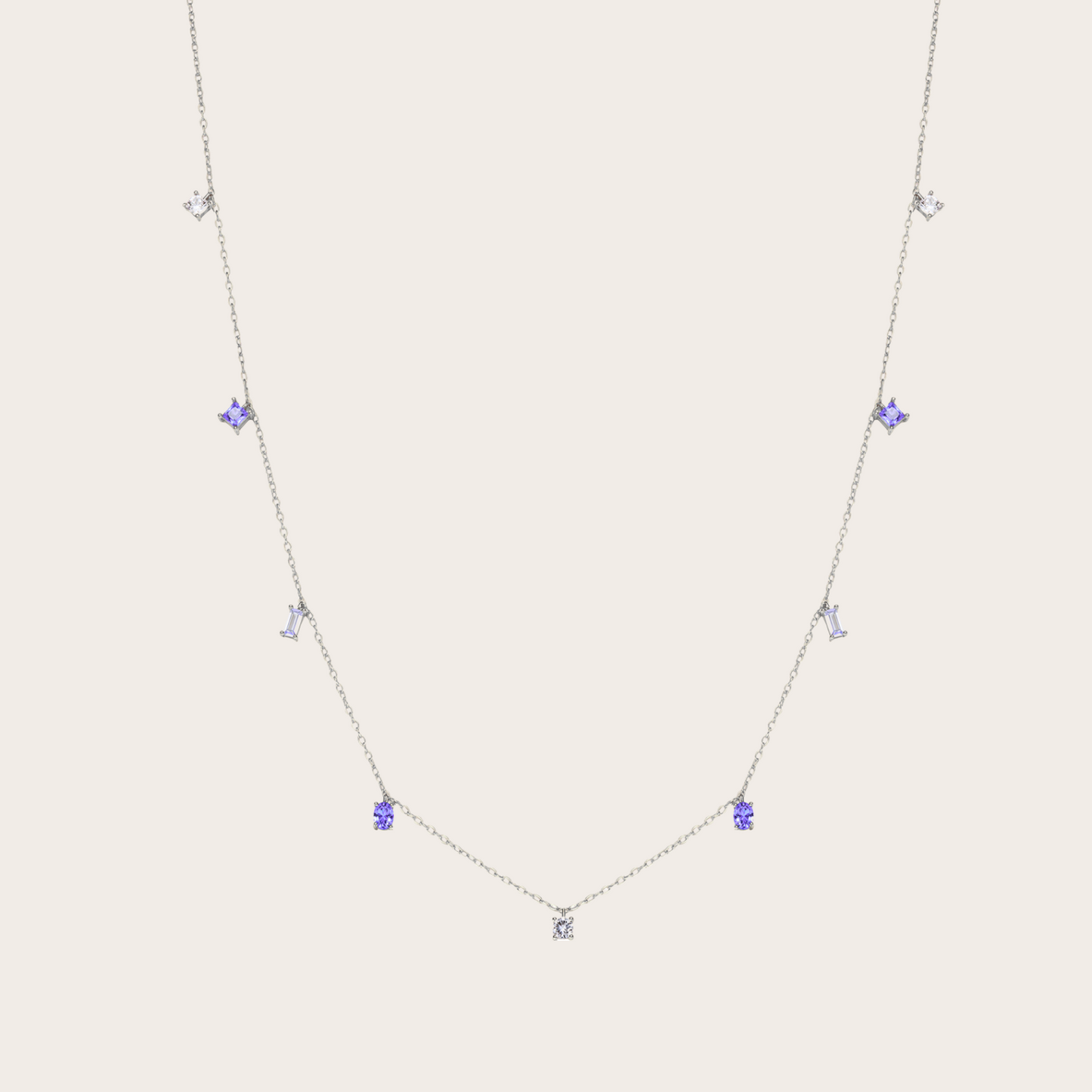 Collana Sparkle ARGENTO Lilla