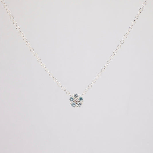 Collana Daisy ARGENTO azzurra