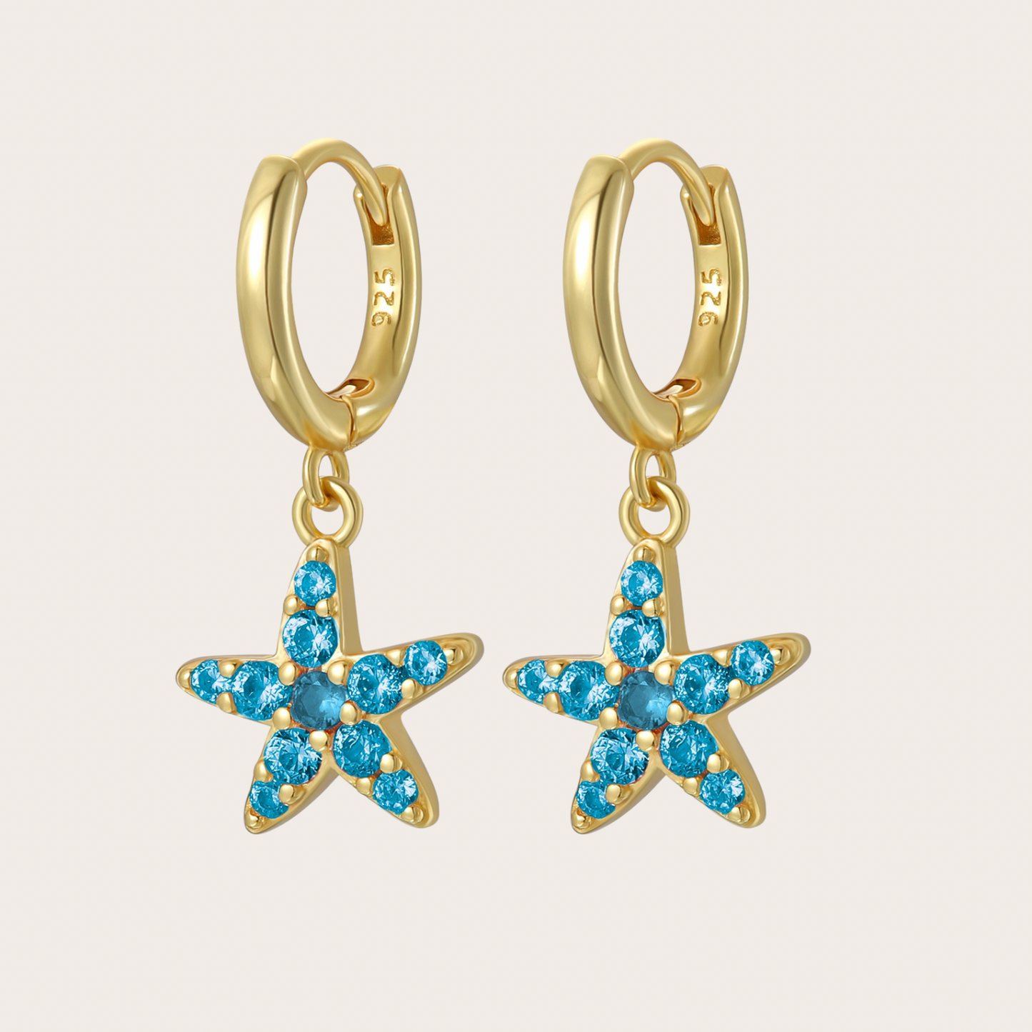 Hoops Wavy Oro Azzurri
