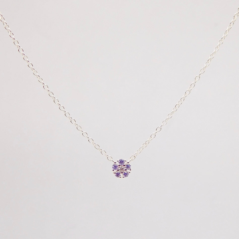 Collana Daisy ARGENTO lilla (PREORDINE)