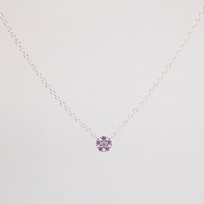 Collana Daisy ARGENTO lilla (PREORDINE)