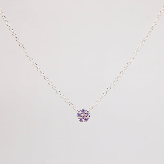 Collana Daisy ARGENTO lilla (PREORDINE)