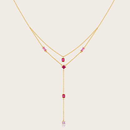 Collana Sparkle cascata ORO rosa