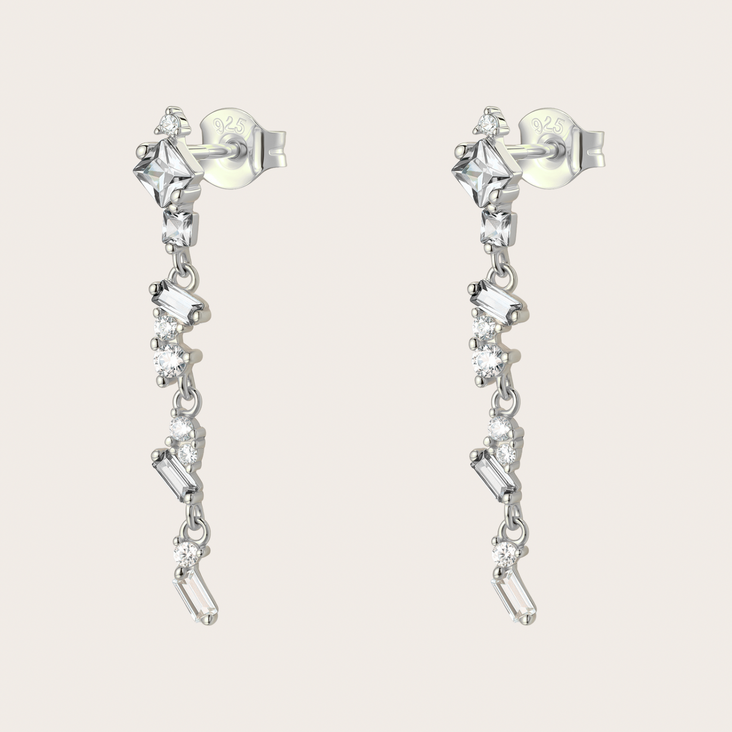 Orecchini Sparkle ARGENTO Trasparente