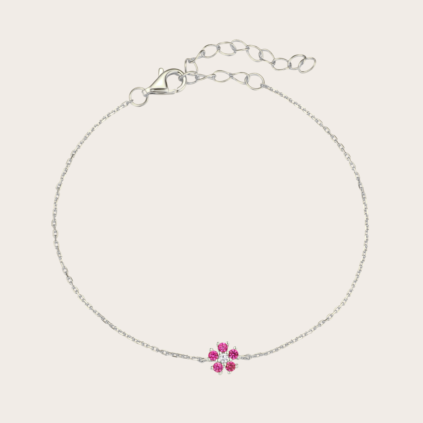 Bracciale Daisy ARGENTO Fucsia