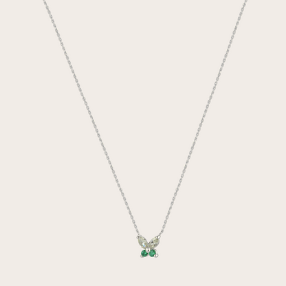 Collana Fairy ARGENTO verde