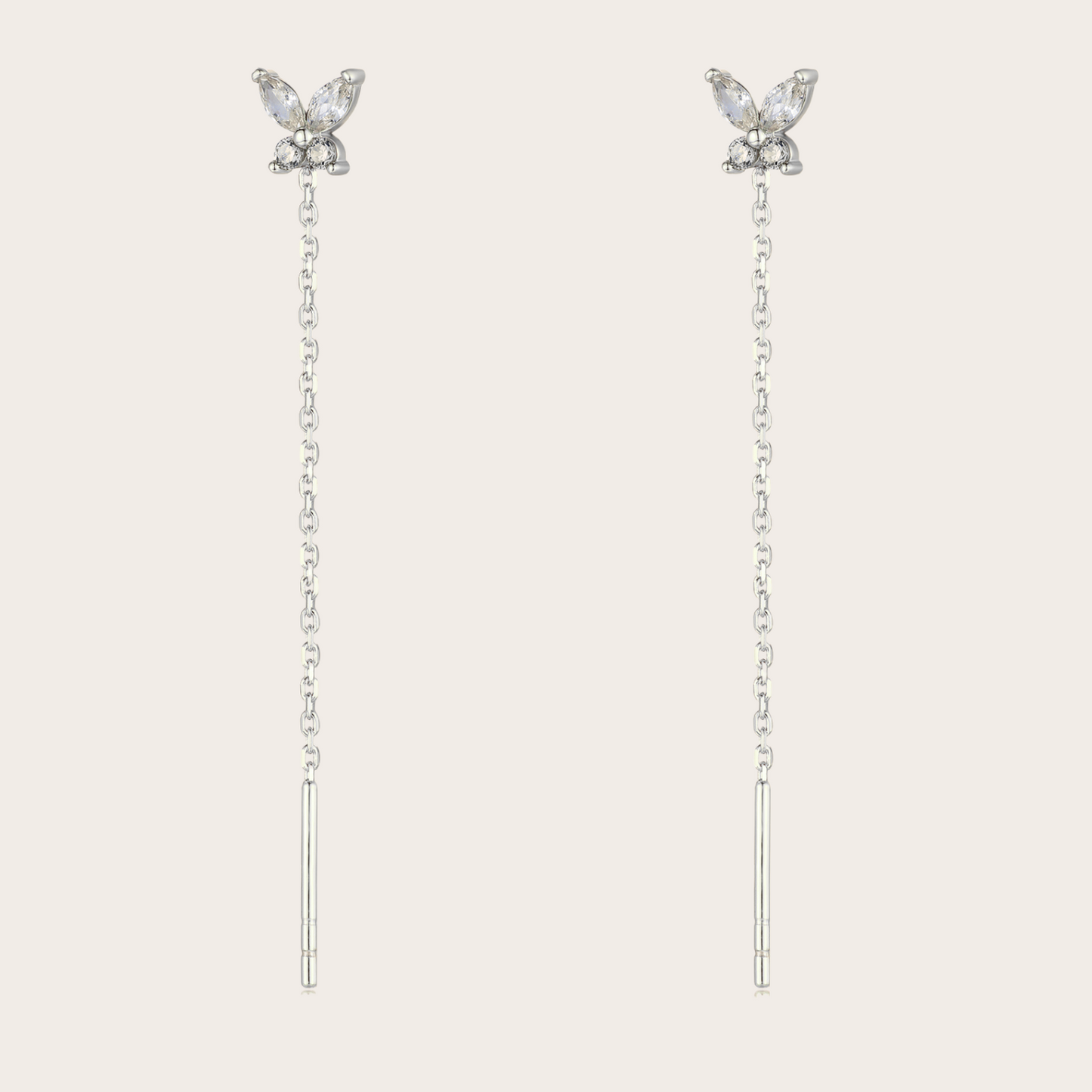 Orecchini Catenina Fairy ARGENTO Trasparente