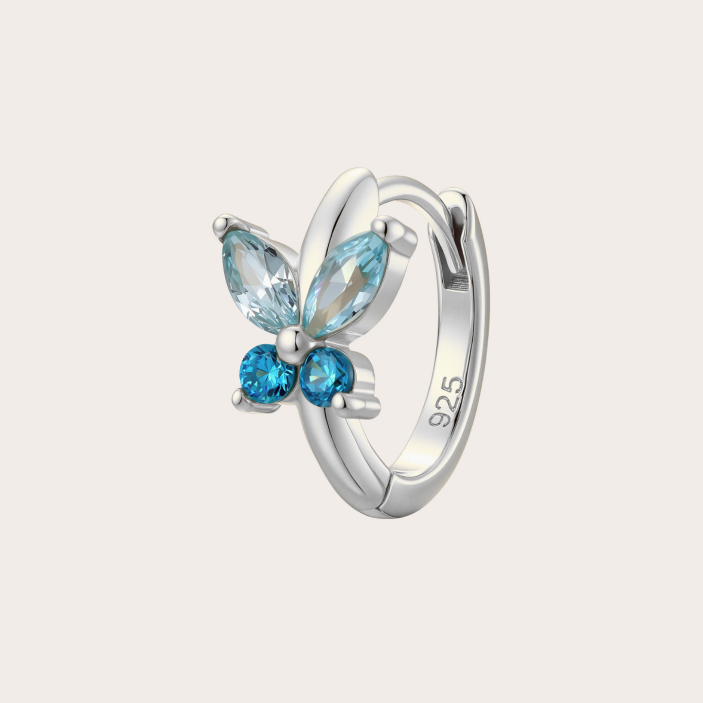 Orecchini a Cerchio Fairy ARGENTO azzurro