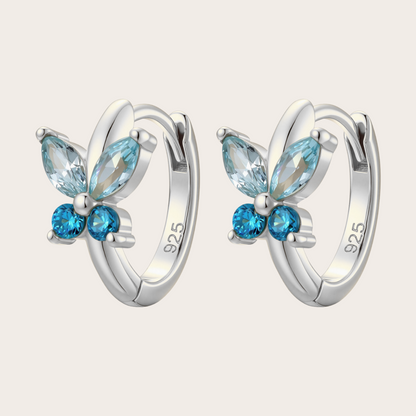 Orecchini a Cerchio Fairy ARGENTO azzurro