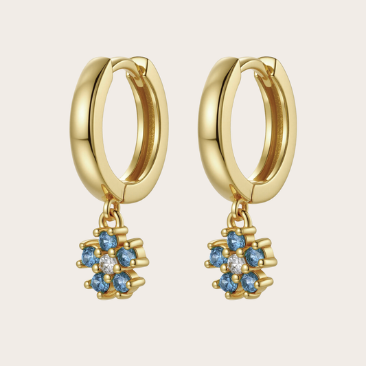 Hoops Daisy ORO Blu pastello