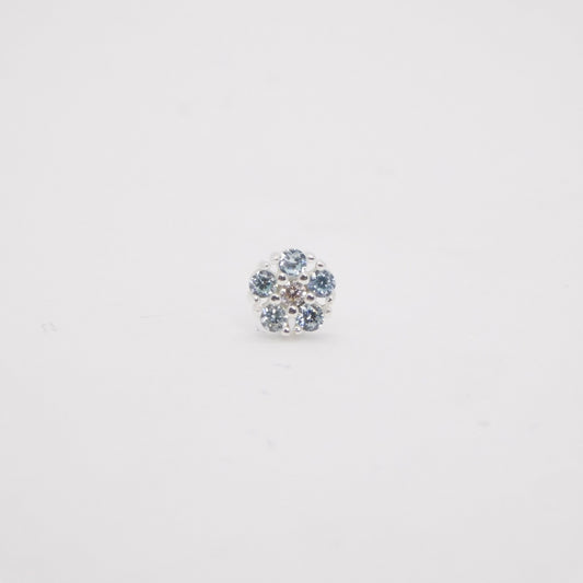 Orecchini Daisy lobo ARGENTO azzurro