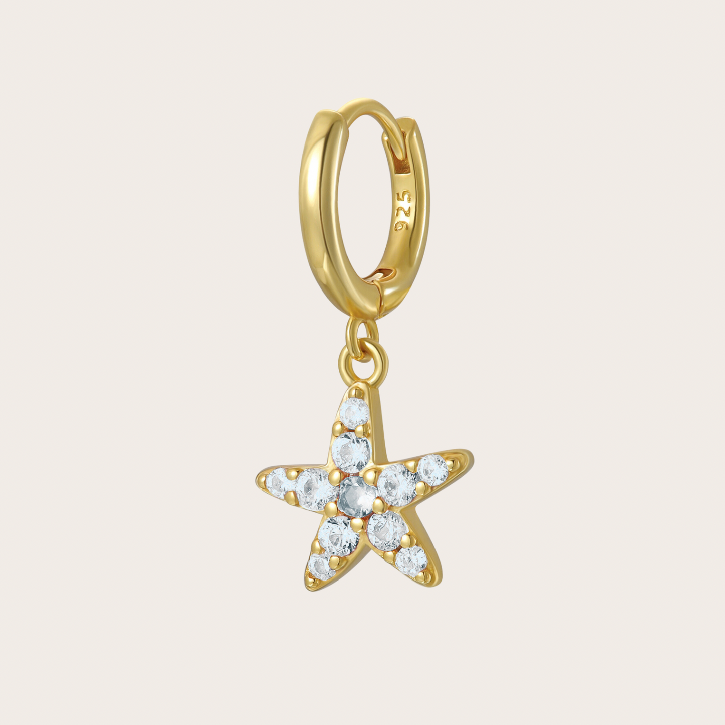Hoops Wavy Oro Trasparenti