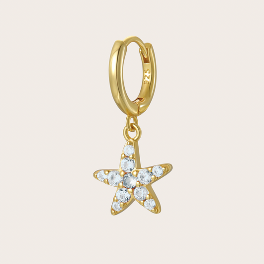 Hoops Wavy Oro Trasparenti