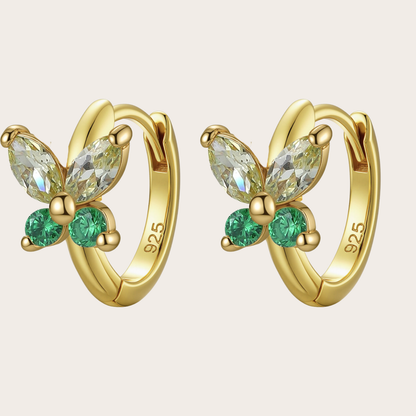 Orecchini a Cerchio Fairy ORO Verde