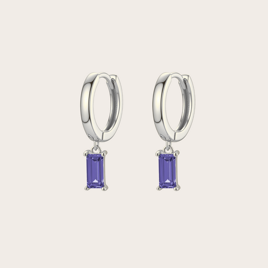 Hoops Stormy ARGENTO tanzanite