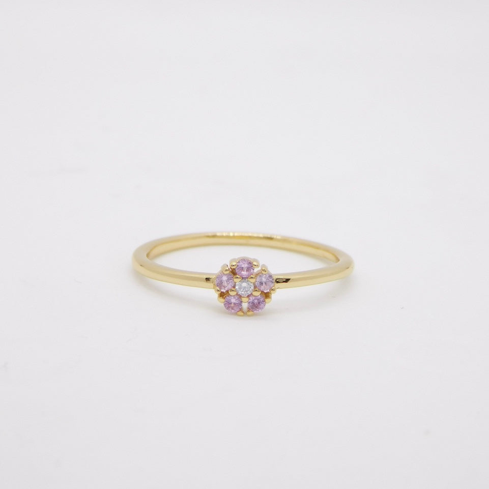 Anello Daisy ORO rosa