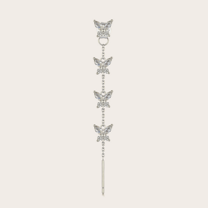 Orecchini Cascata Fairy ARGENTO Trasparente
