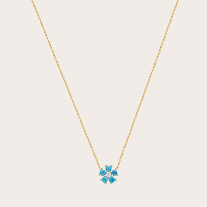 Collana Daisy ORO azzurra