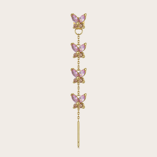 Orecchini Cascata Fairy ORO rosa e rame