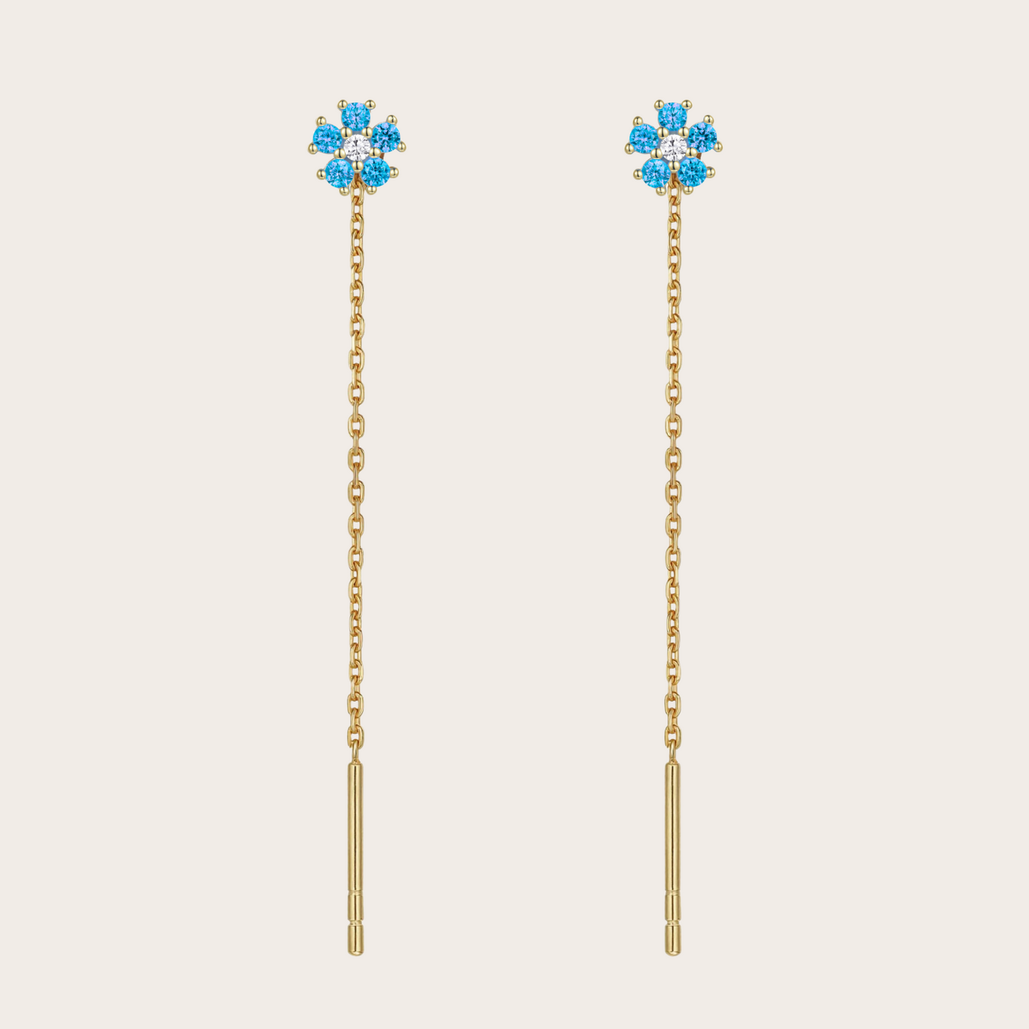 Catenina Daisy ORO azzurro