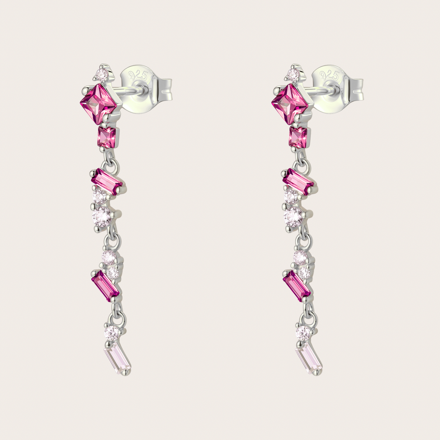 Orecchini Sparkle ARGENTO Rosa