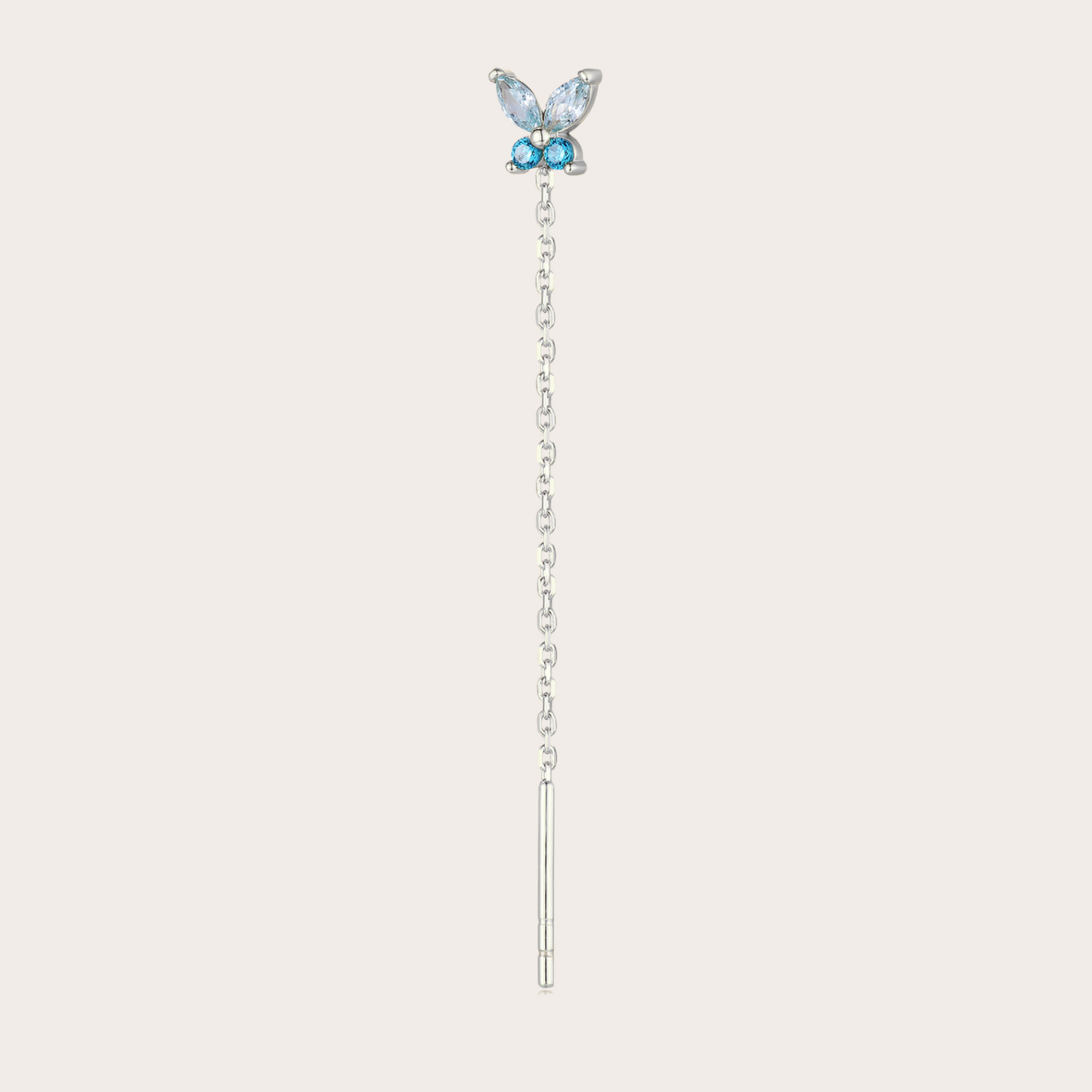 Orecchini Catenina Fairy ARGENTO azzurro