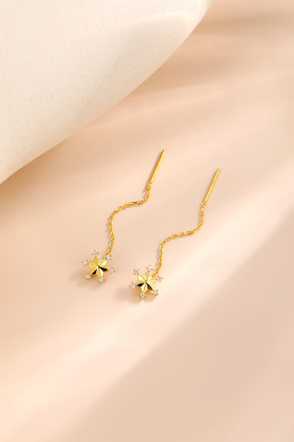 Orecchini catenina Snowy ARGENTO