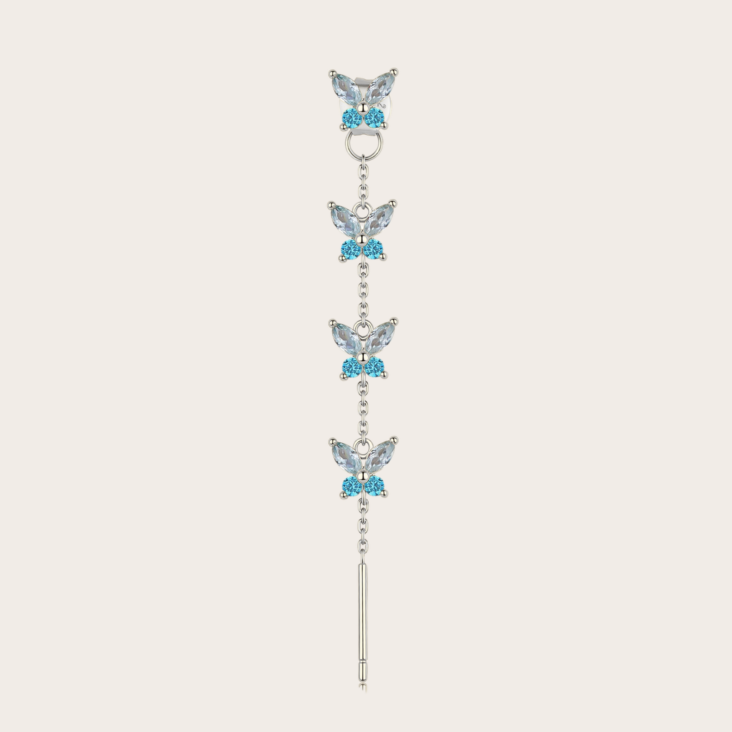 Orecchini Cascata Fairy ARGENTO azzurro