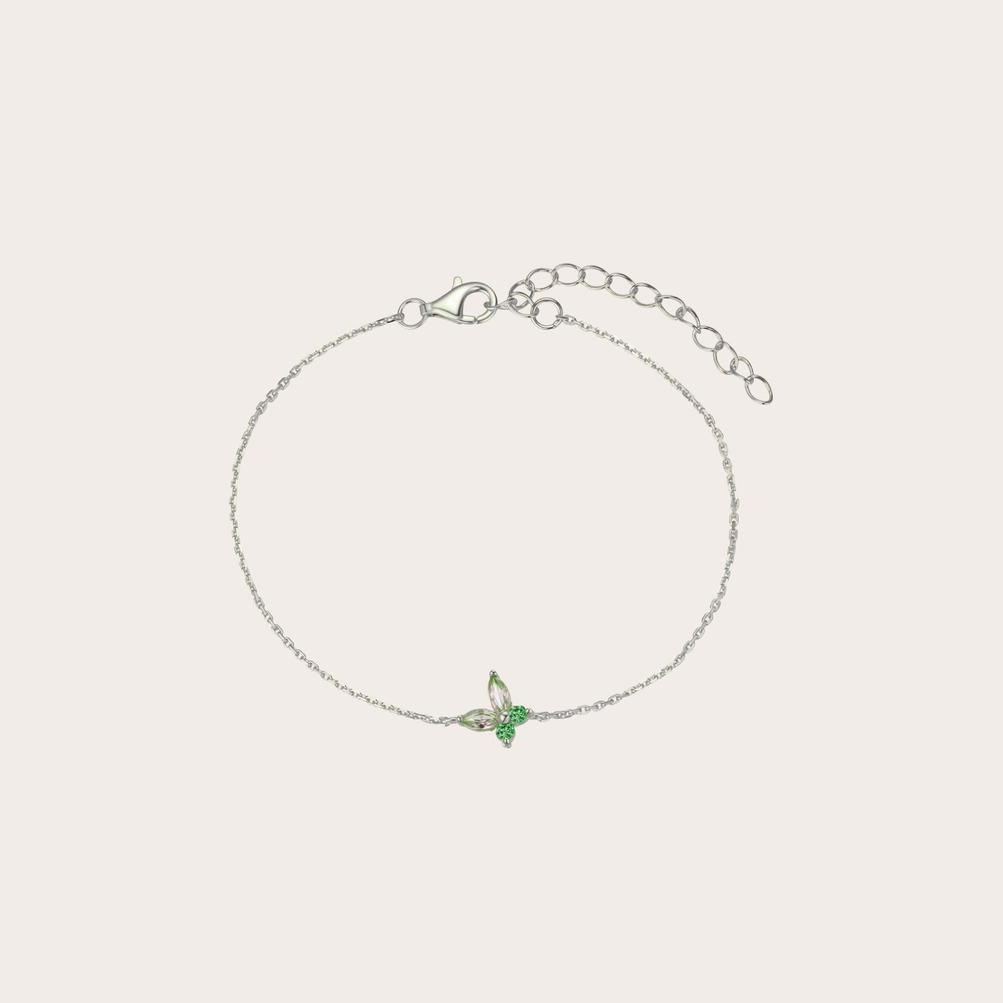 Bracciale Fairy ARGENTO verde