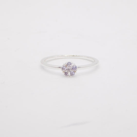 Anello Daisy ARGENTO lilla (PREORDINE)