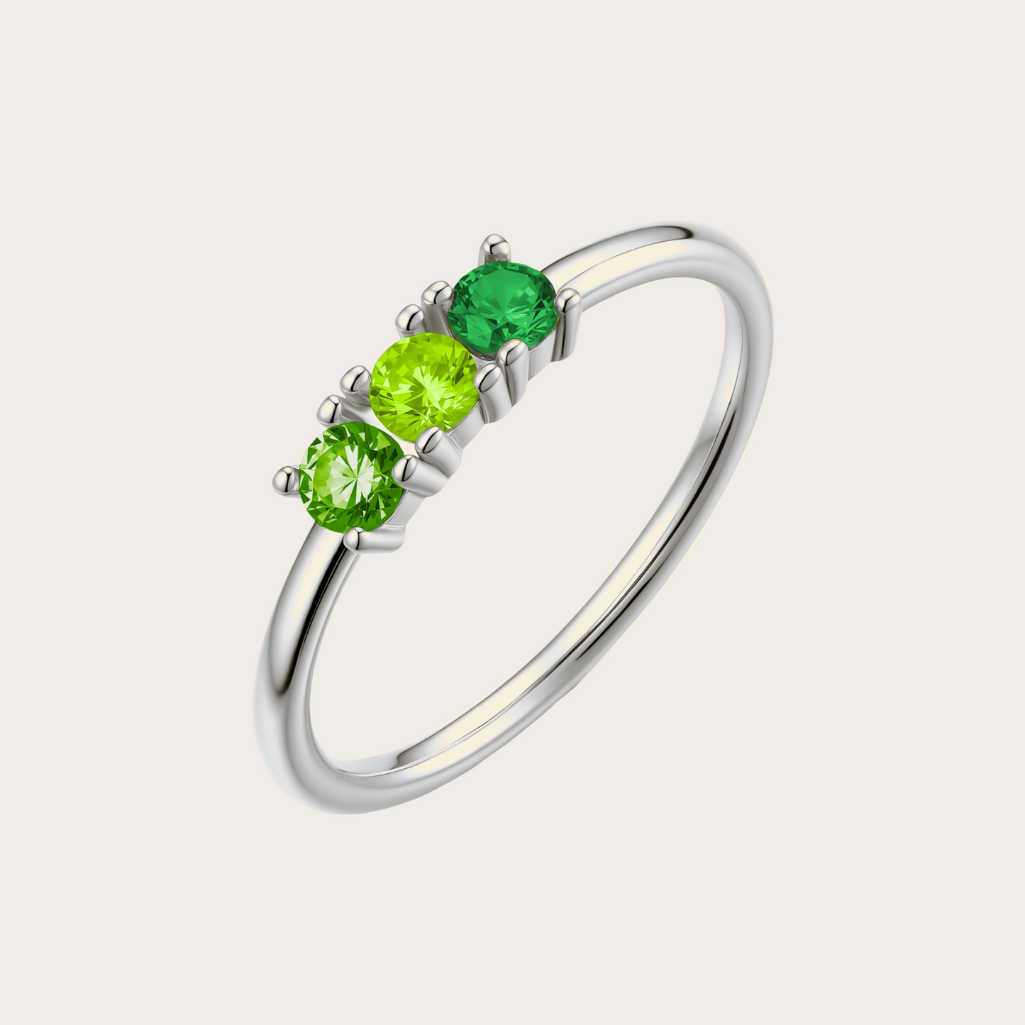 Anello Dreamy ARGENTO verde