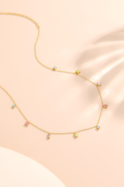Collana Sparkle ARGENTO Pastello