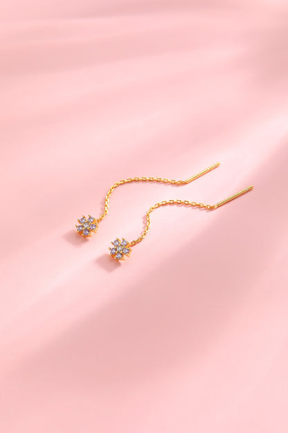 Catenina Daisy ARGENTO blu pastello