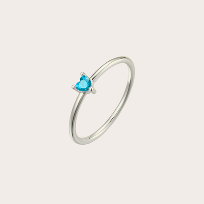 Anello Heartily ARGENTO azzurro