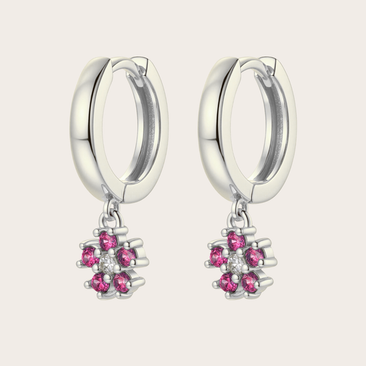 Hoops Daisy ARGENTO fucsia