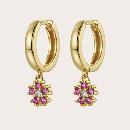 Hoops Daisy ORO fucsia