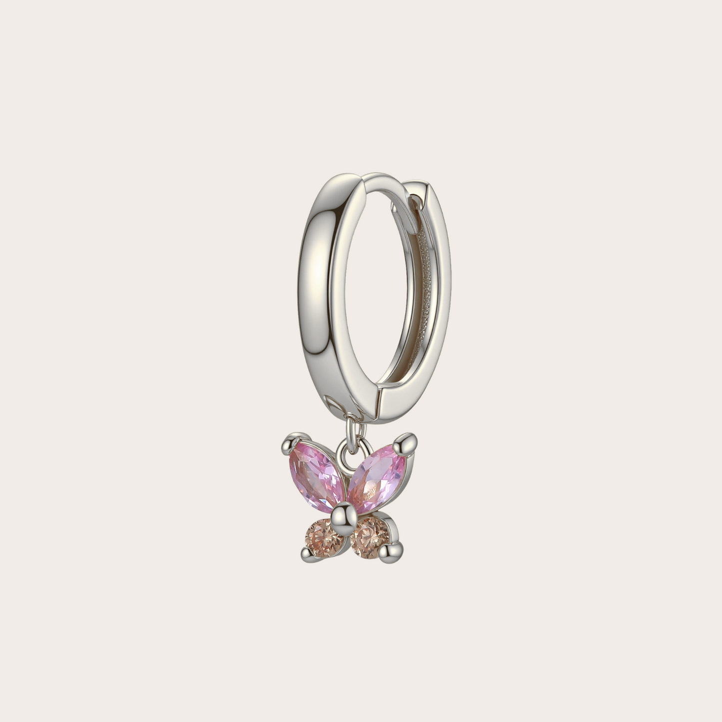 Hoops Fairy ARGENTO rosa e rame