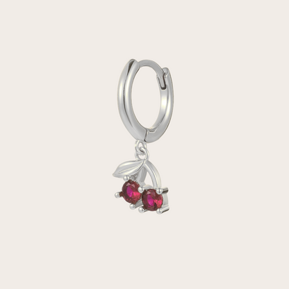Orecchini Hoops Cherry Argento