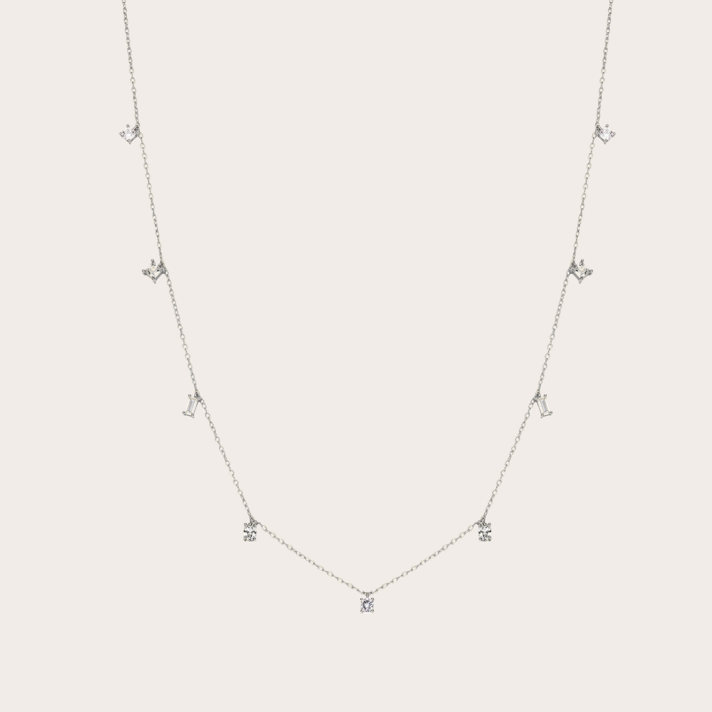 Collana Sparkle ARGENTO Trasparente