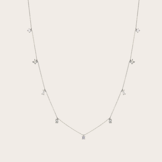 Collana Sparkle ARGENTO Trasparente